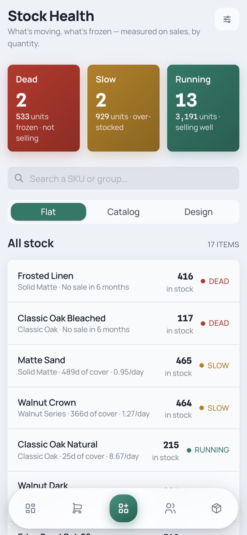Stock Health — phone, light